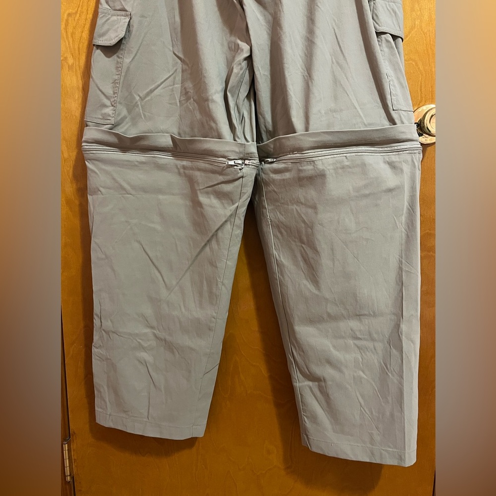 NEW Men’s Rustic Ridge Olive Green Convertible Zip-Off Hiking Cargo Pants. 2X. - Picture 8 of 16